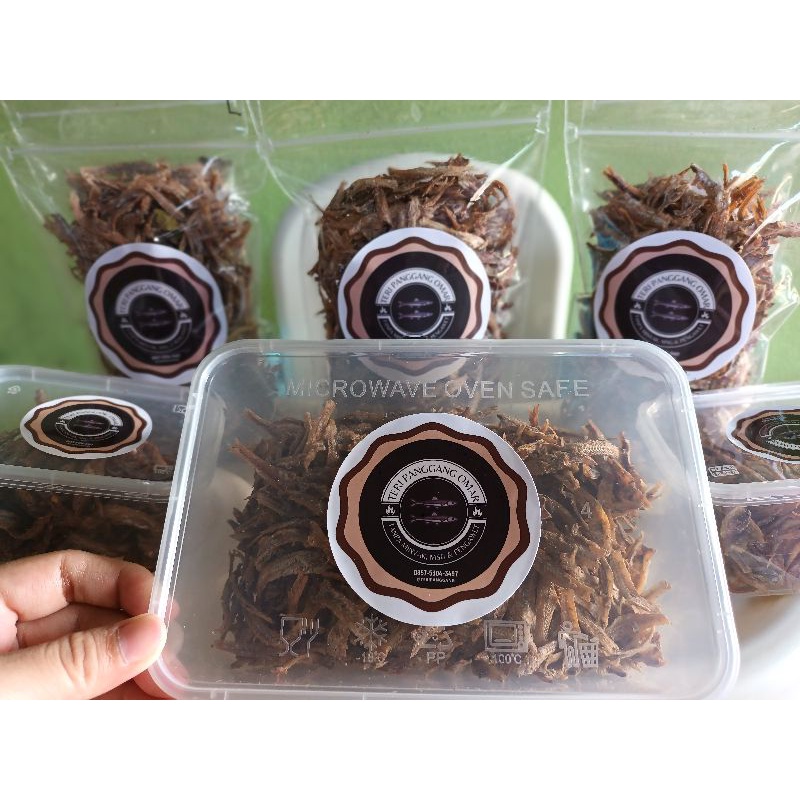 

Teri Panggang Pedas Berbumbu Kemasan 40 gram tanpa minyak cemilan sehat