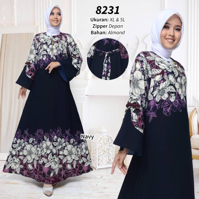 GAMIS JUMBO BUNGA KAKI/PINGGIRAN 8231