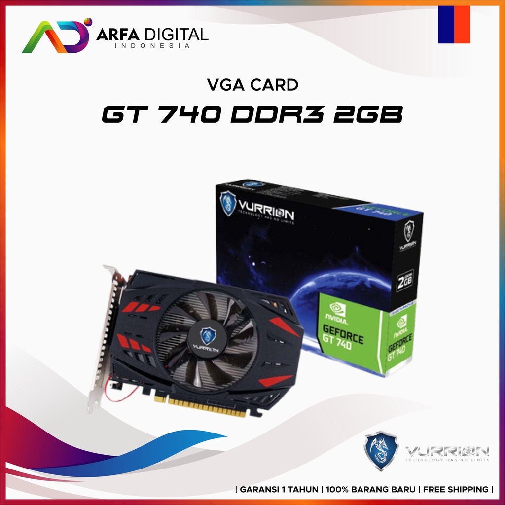 VGA Card VURRION GT 740 2GB 128BIT DDR5 Garansi Resmi