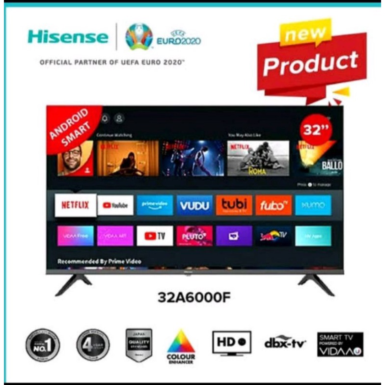 Jual tv hisense 32 inch TV HISENSE 32A6000F android tv Shopee Indonesia