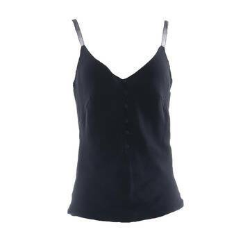 Preloved Black Alexander McQueen silk top - Size S