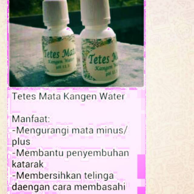 Tetes Mata Kangen Water
