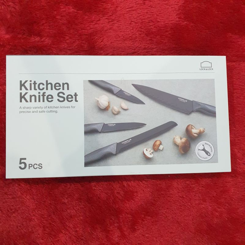 LOCK &amp; LOCK KITCHEN KNIFE SET 5PCS (PISAU SET)