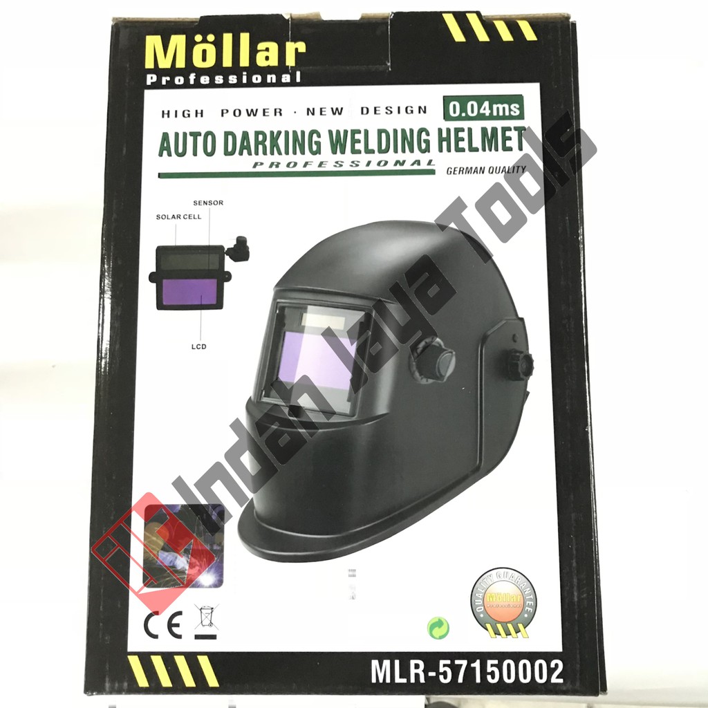 Helm Las Otomatis Mollar / Auto Darkening Helmet / Kedok Las