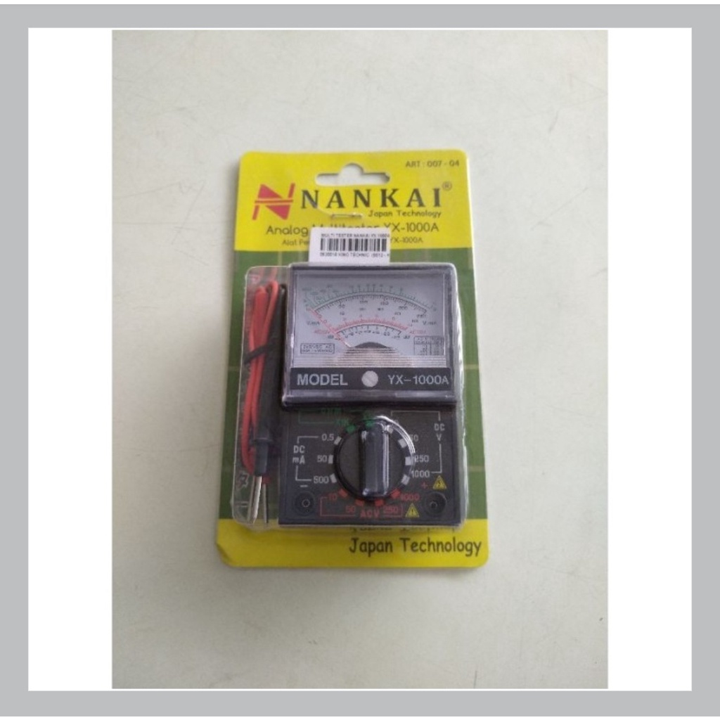 Multi Tester Analog / Alat Pendeteksi Arus Listrik XY-1000A NANKAI