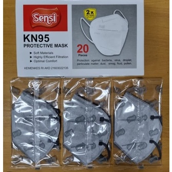 Masker Sensi KN95 Protective Mask isi 20 Pcs