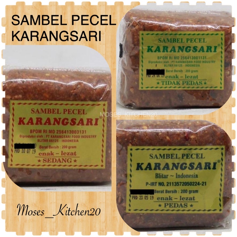 

SAMBEL PECEL KARANG SARI 200gr/BUMBU PECEL KARANG SARI INSTAN 200gr/BUMBU PECEL SERBAGUNA 200GRAM