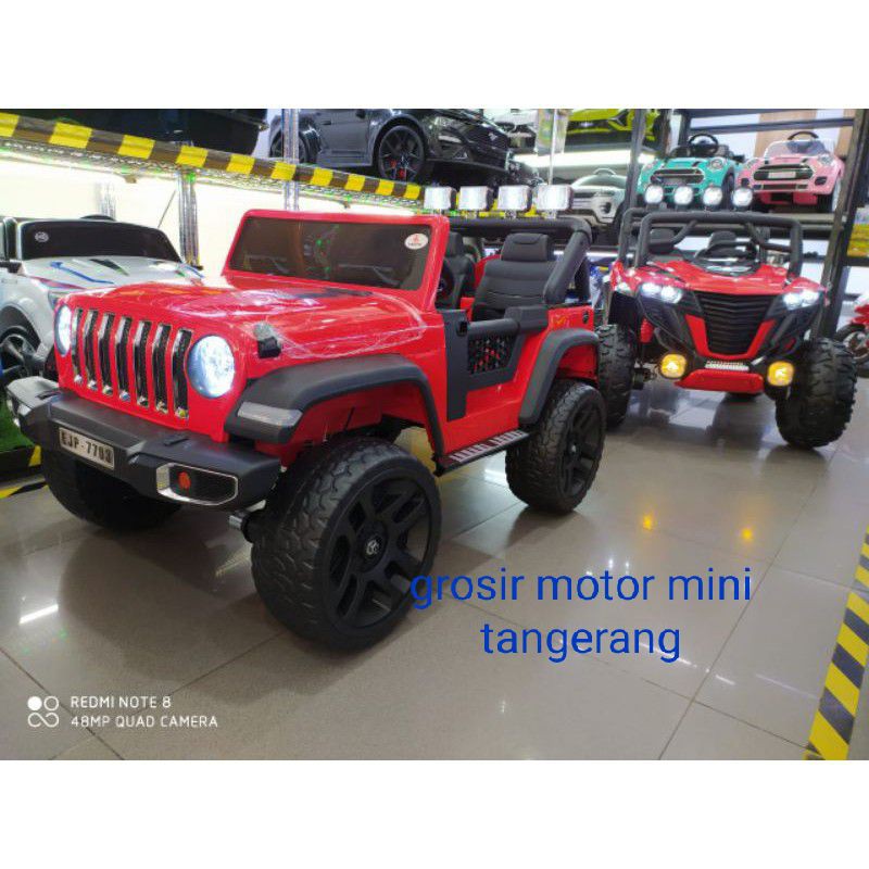 MOBIL AKI EXOTIC 7703 BAN KARET 4DINAMO UKURAN JUMBO BISA BEBAN MAX 50KG~MAINAN MOBIL AKI ANAK