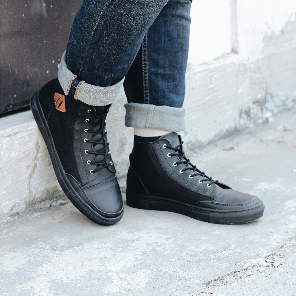 ARIZONA BLACK |FORIND x Lvnatica| Sepatu Vintage Klasik  Pria/Cowok/Men - Boots Original Footwear