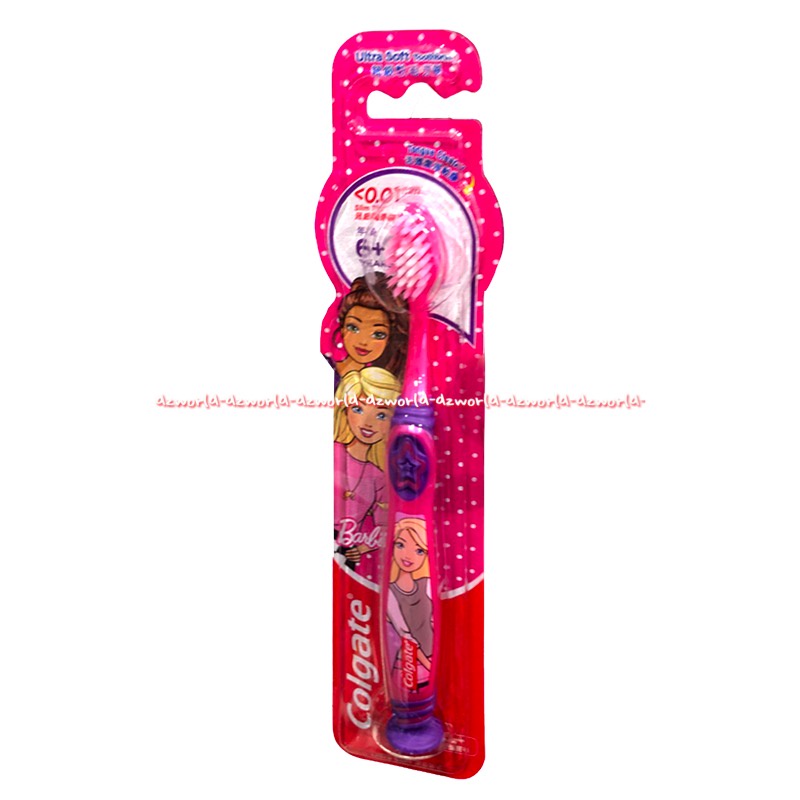 Colgate Barbie Toothbrush Sikat Gigi Usia 6+ Anak Gambar Motif Berbi Pink Tooth Brush Soft Colget Kolget Colgat