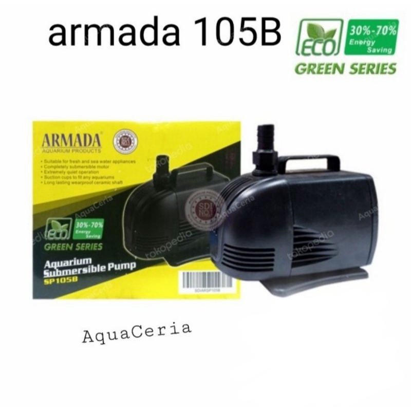 armada 105B power head pompa celup kolam ikan hias 105B 105 B