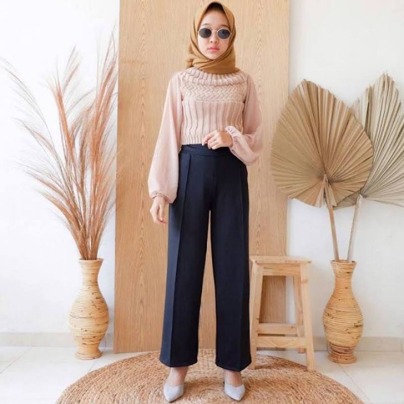 CELANA KULOT PANJANG CUBIT SCUBA TEBAL PILIHAN TERBAIK-2