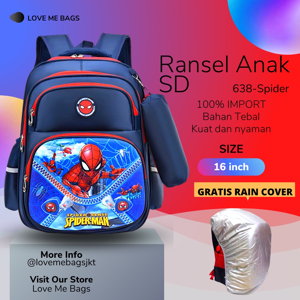 LMB Tas Sekolah Anak Laki Laki Sd Gratis kotak pensil Tas anak laki laki Tas sekolah Fashion anak Tas import Tas sekolah Tas anak Tas ransel anak laki laki Tas anak anak Tas anak karakter Tas sekolah anak laki laki sd import PROMO Tas