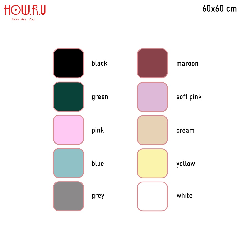 HOW.R.U | 20pcs - Kertas Buket Bunga Cellophane Flower Wrapping Polos Warna Pastel