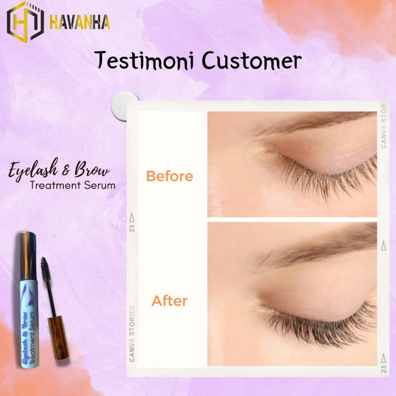 HAVANHA - Serum Bulu Mata GLOWLASH SERUM Penumbuh Pelentik Bulu Mata dan Alis Alami Permanen Cepat Ampuh Eyelash Eyebrow lash brow Serum