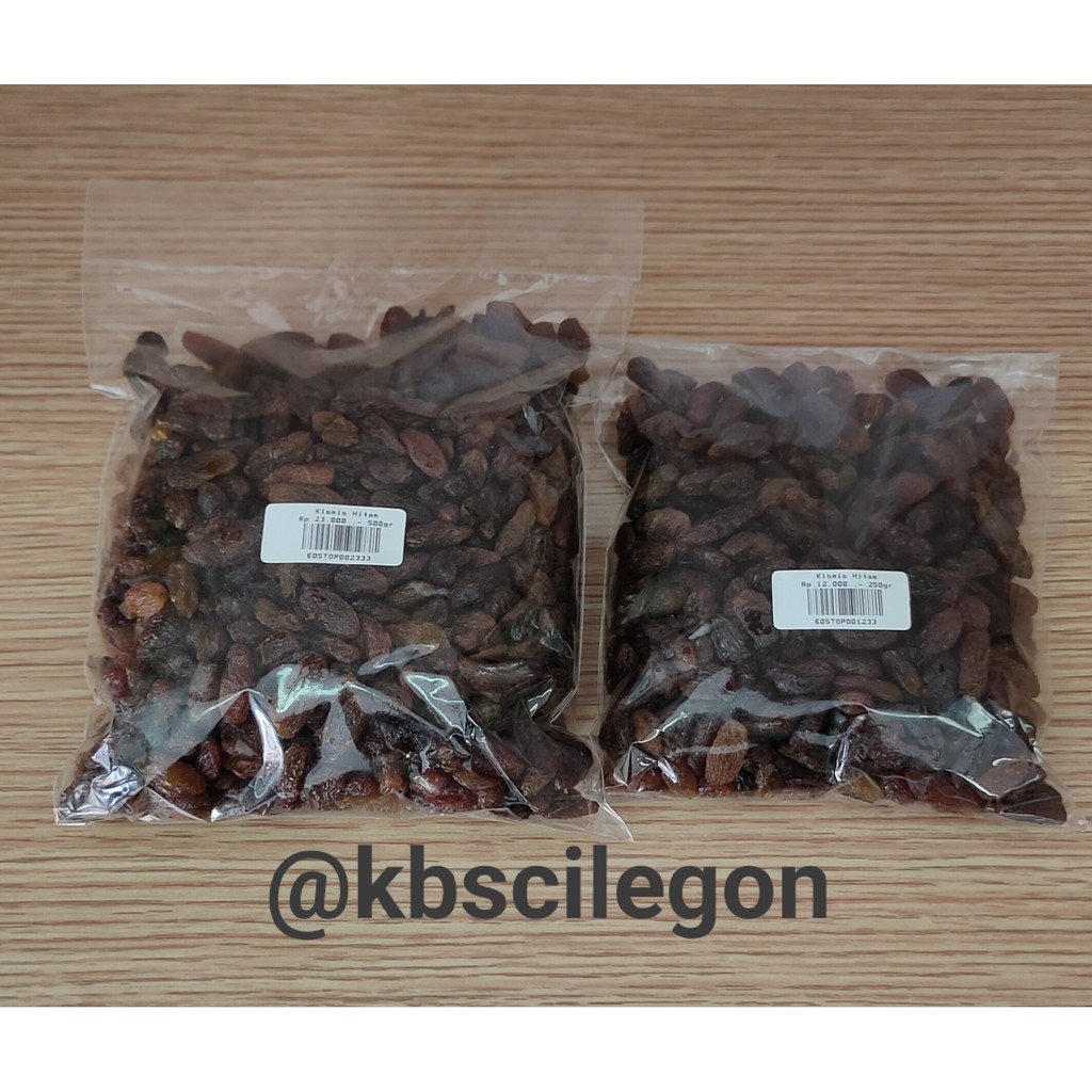 

Kismis Hitam Kemasan 250gr & 500gr
