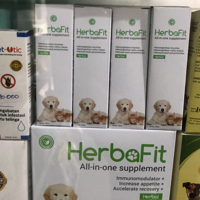 Herbafit vitamin / obat untuk kucing dan anjing