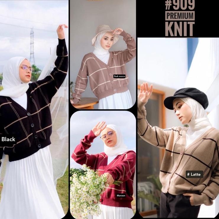 [SC.27Jn22ᴷ] Jaket rajut import tebal wanita korean style. Jaket kardigan halus amary