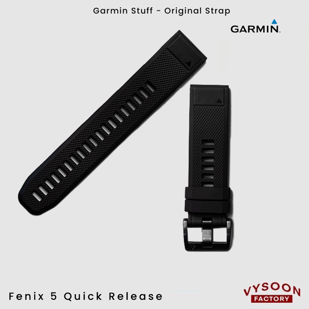 Strap Rubber Tali Jam Smartwatch Garmin Fenix 5 Original - Black