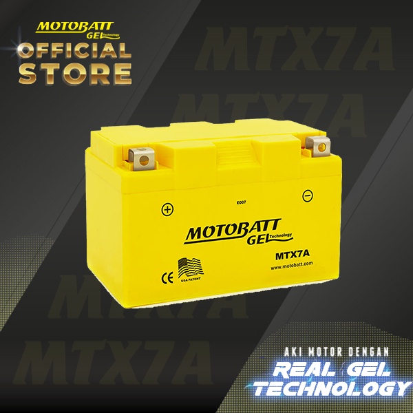 Motobatt Gel MTX7A - 7Ah (Garansi 6 Bulan)