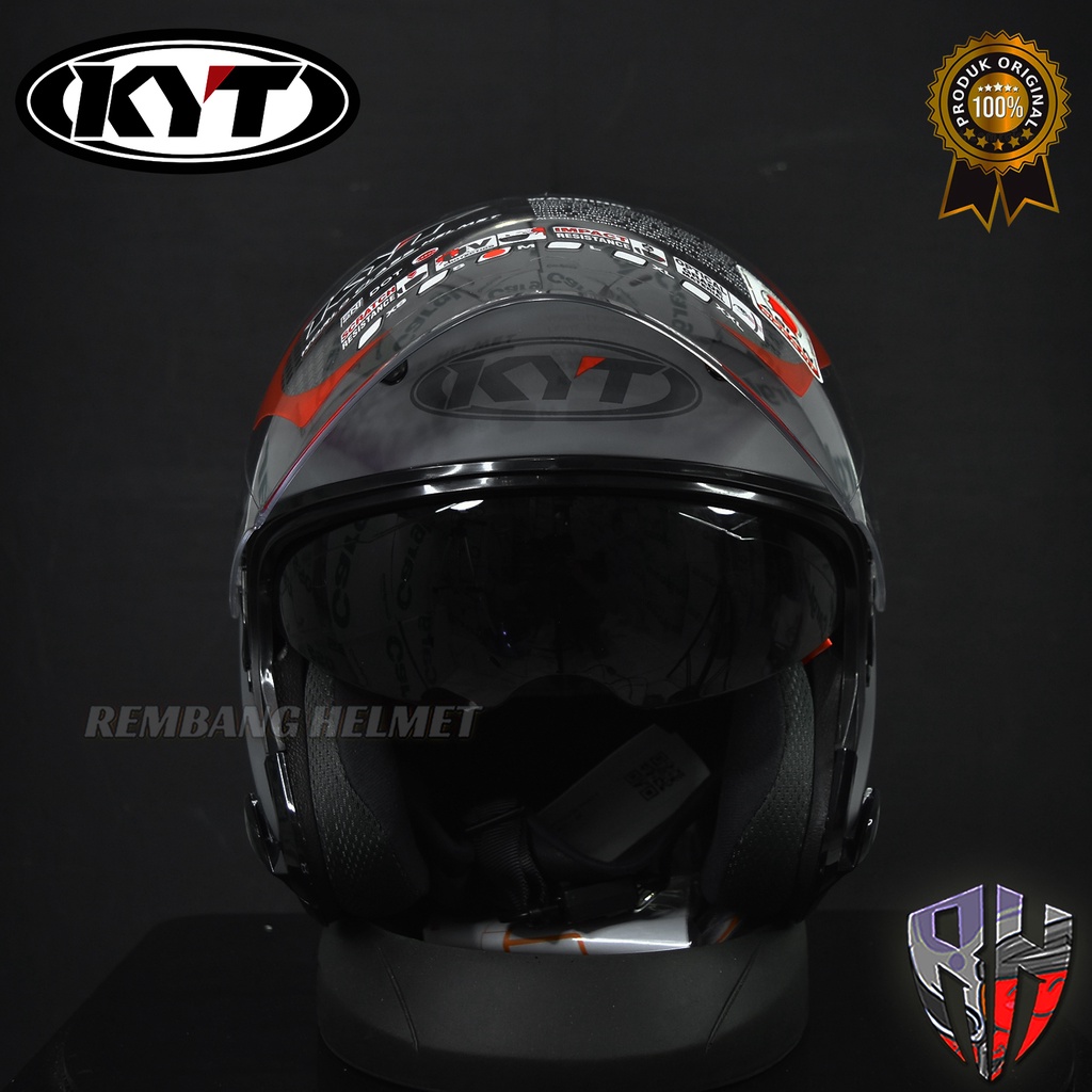 HELM KYT GALAXY FLAT R SOLID GORILLA MATT GREY /PAKET GANTENG-1
