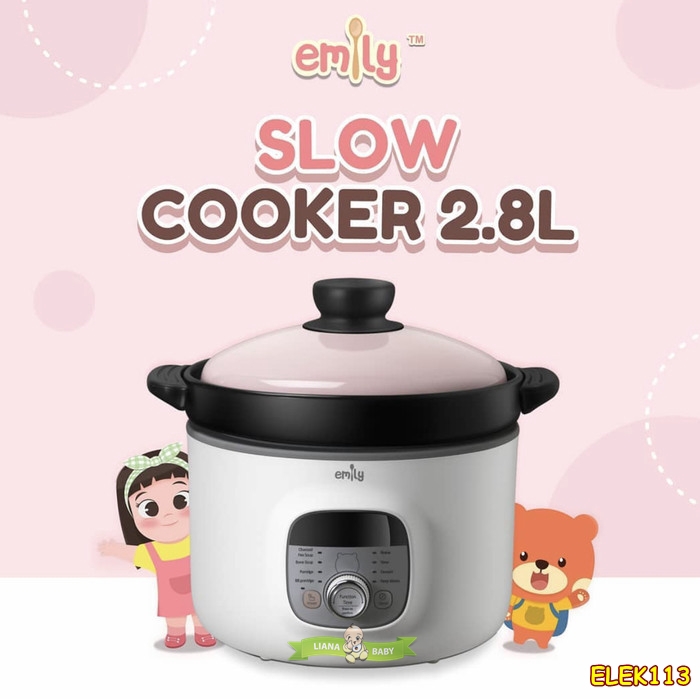 ELEK113 SLOW COOKER EMILY CLAY POT 2,8 LITER