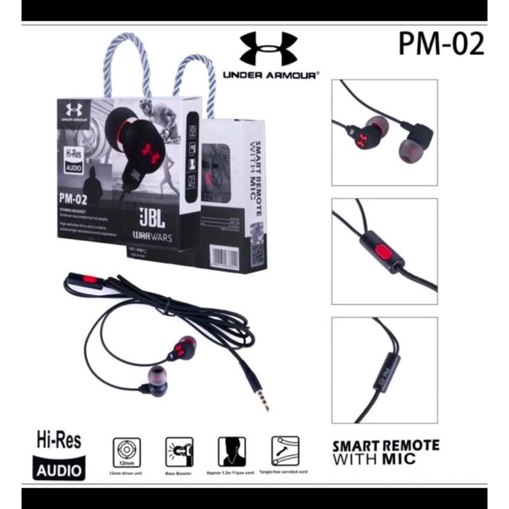 headset PM02 handsfree PM-02 Earphone high Quality Mega bass