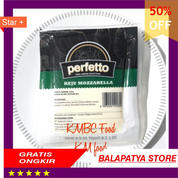 

Keju Mozzarella Perfetto 250 gr