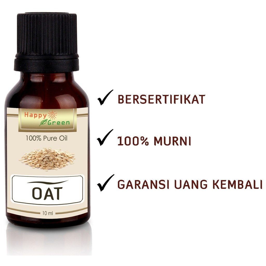 Happy Green Oat Carrier oil - Minyak Gandum Murni Natural