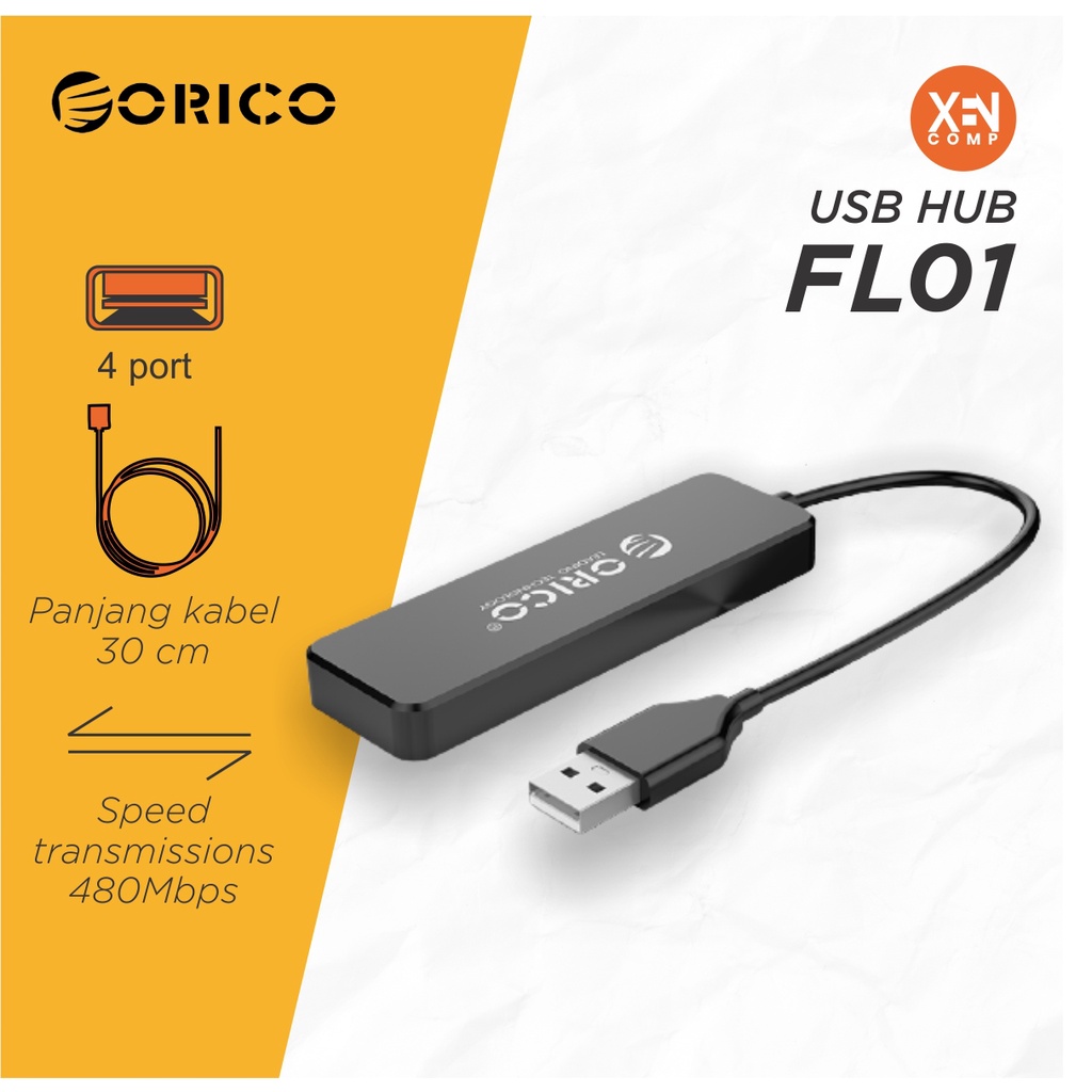 USB HUB Orico FL01 / FL02 - USB HUB 4 Port USB 2.0