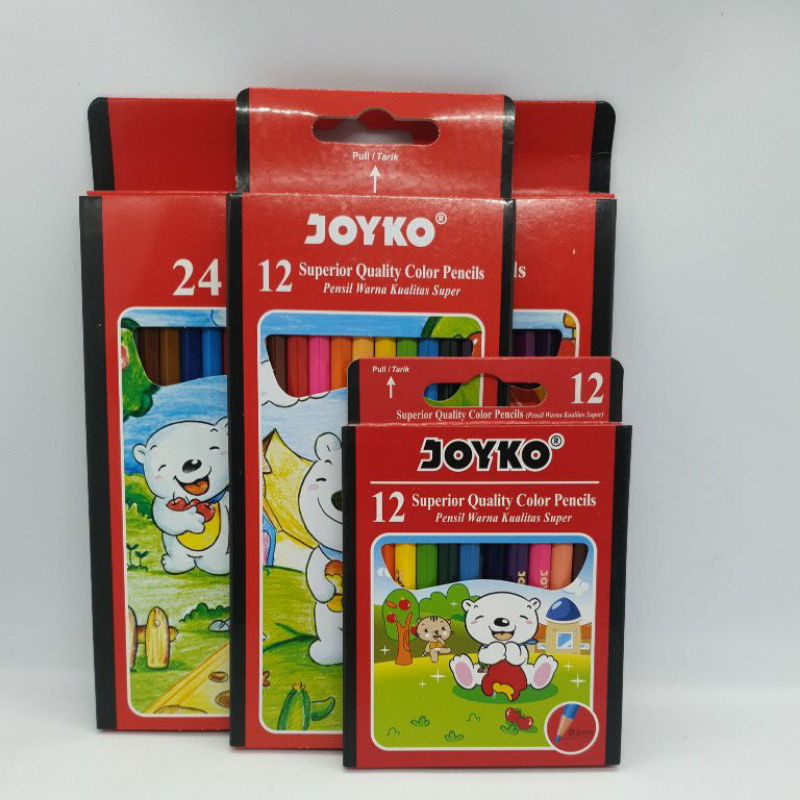 

pensil warna / color pencils joyko 12 mini , 12 , 24 warna