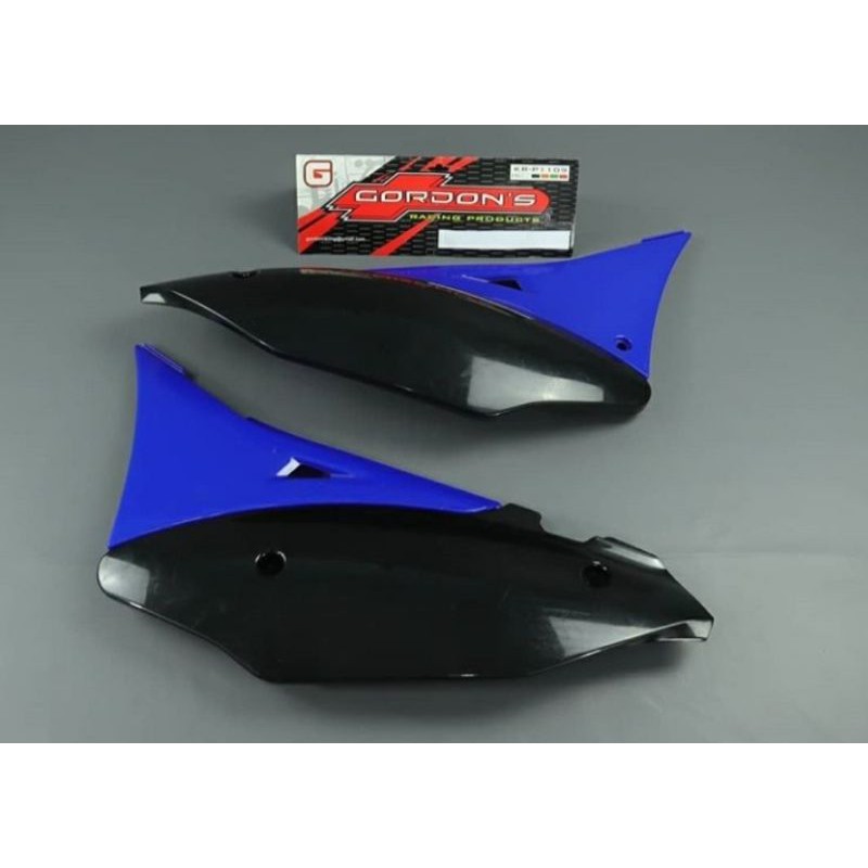 cover body gordon side panel klx gordon biru hitam