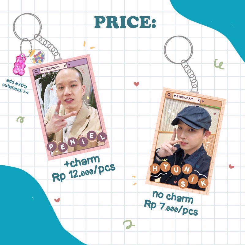 BTOB KEYRING KEYCHAIN GANTUNGAN KUNCI MELODY