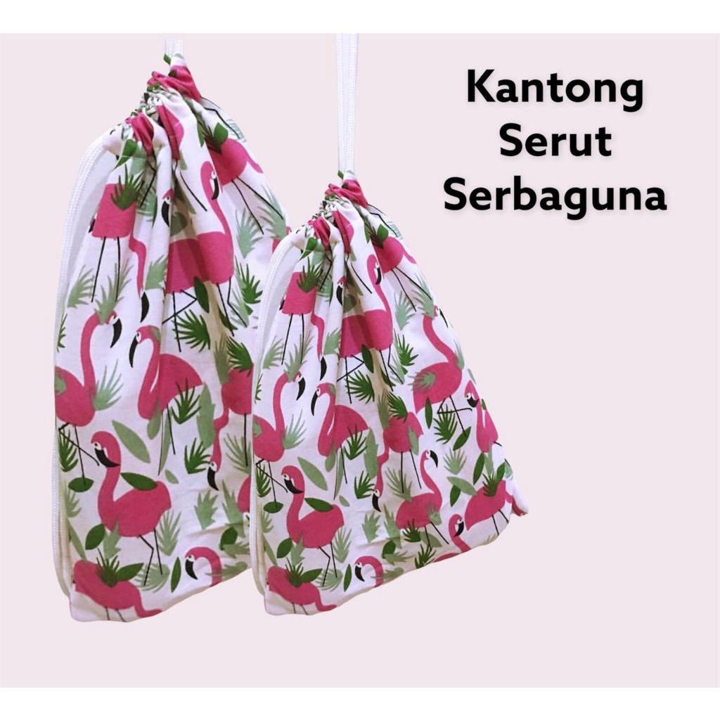 Fawn'G Handmade - Drawstring Pouch serbaguna / Kantong Souvenir Goodie / Kantong Serut