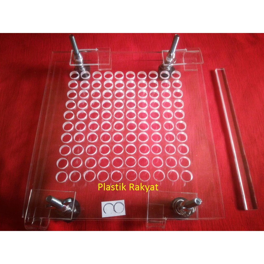 Tatakan Kapsul 100 slot Ukuran 00 / Tempat Isi Kapsul 00 / Cetakan Kapsul 00 / Rak Kapsul 00