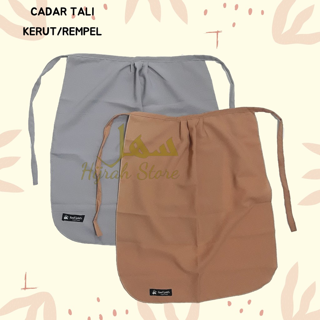 Niqab / Cadar Tali Rempel, Kerut