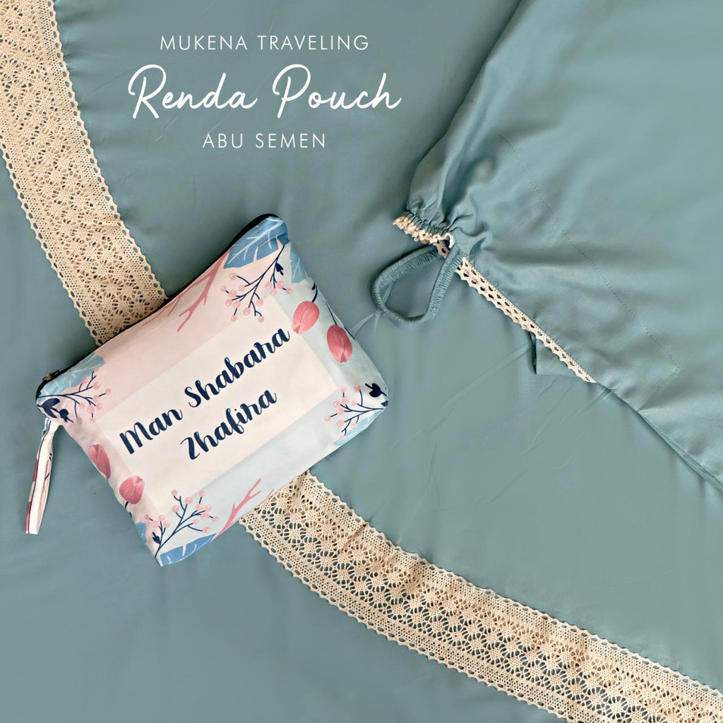 PUSAT MUKENA TASIK - MUKENA RAYON RENDA DEWASA TRAVELING POUCH