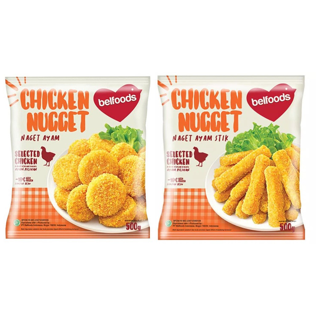 

Belfoods Fav Chicken Nugget naget Bulat Stick 500gr 500gram