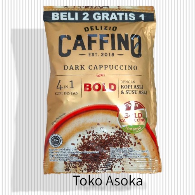 

Delizio Caffino | Dark Cappuccino | Kopi Latte Premium | Renteng