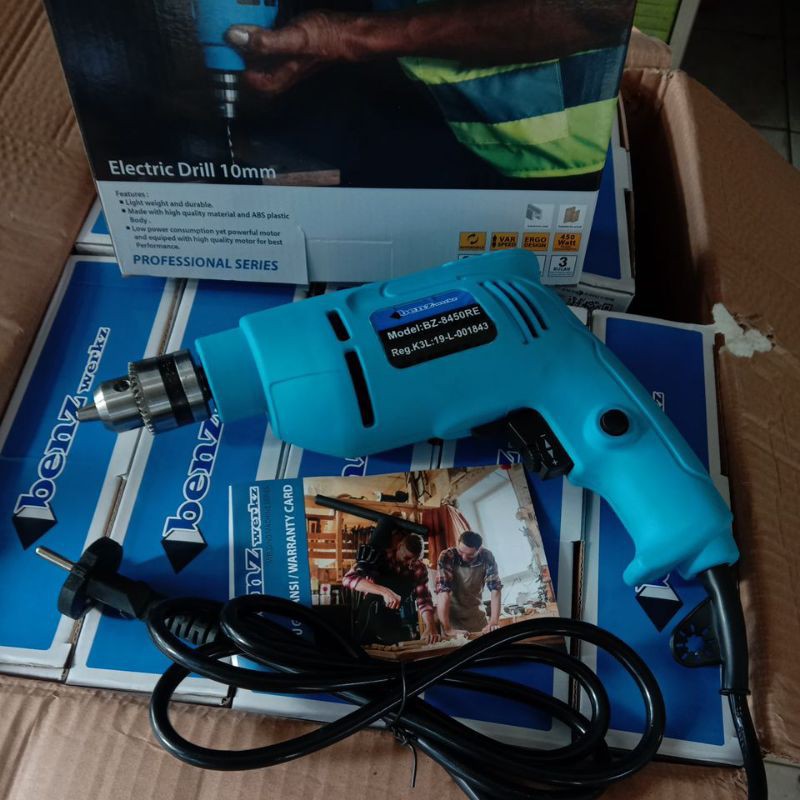 MESIN BOR 10MM-BENZ WERK BOR BOLA BALIK MESIN BOR BESI KAYU