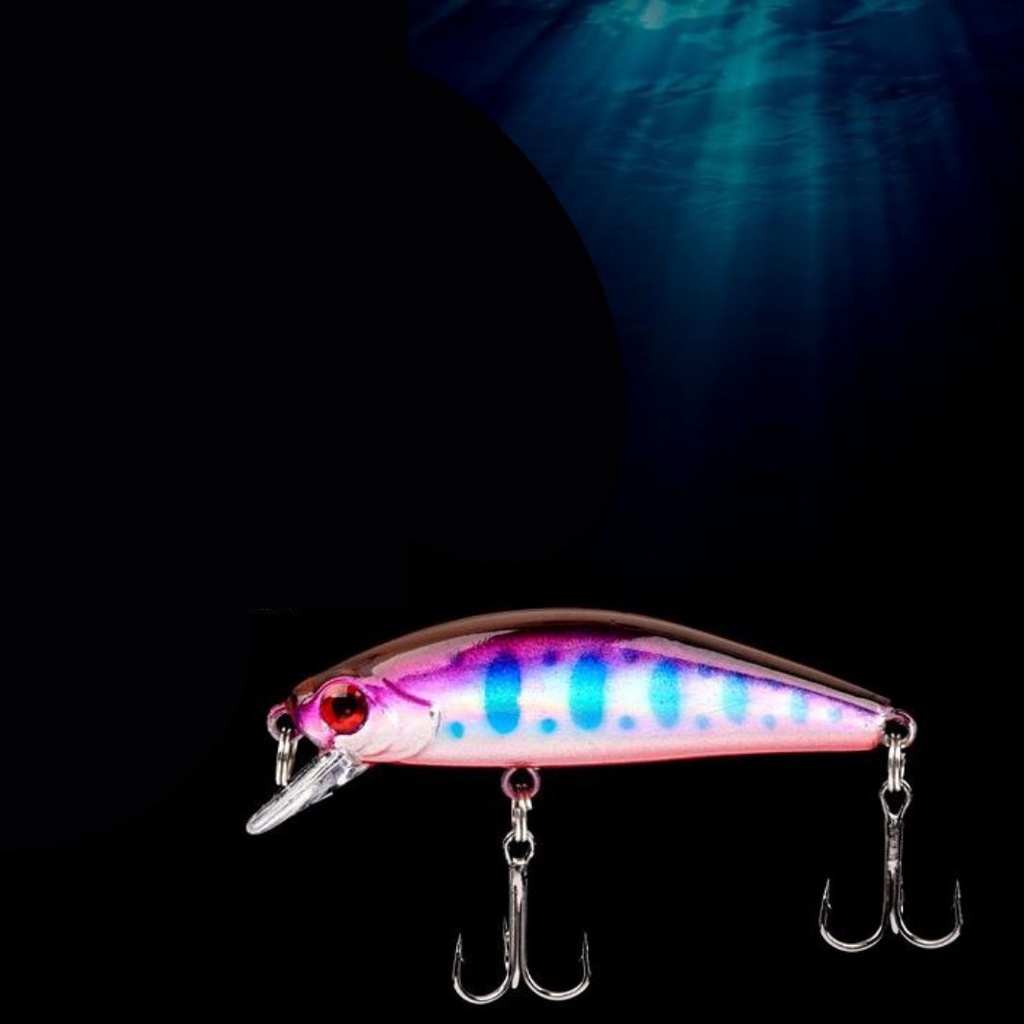 58mm/6g New Sinking Minnow Umpan Pancing Swimbait Fishing Lure Bass Wobbler Ikan Kecil Kail Memancing Kait FEFARM