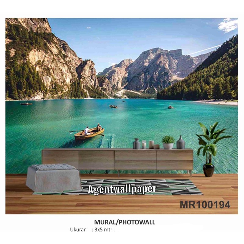 Photowall Mural Dinding Wallpaper Mural Motif Pemandangan Pantai alami 3D