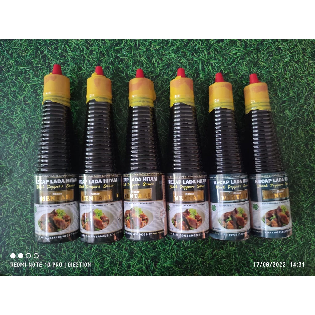 Paket Hemat Kecap Lada Hitam Cap Sinar Mentari Isi 6 Botol 150mL [Halal]