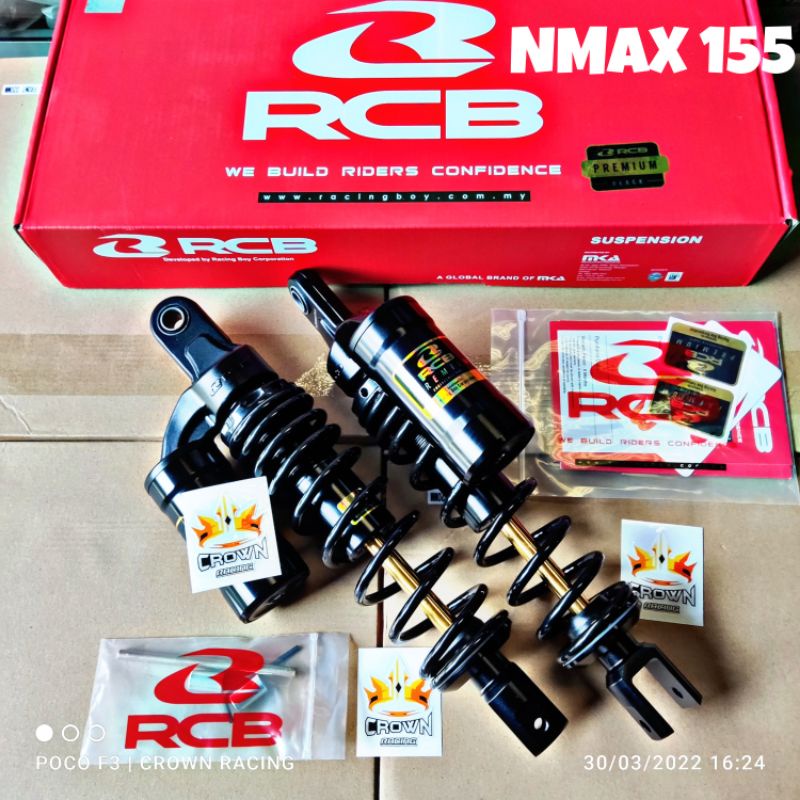 Shock RCB MB2 Series 330mm Yamaha Nmax 155 Black Premium
