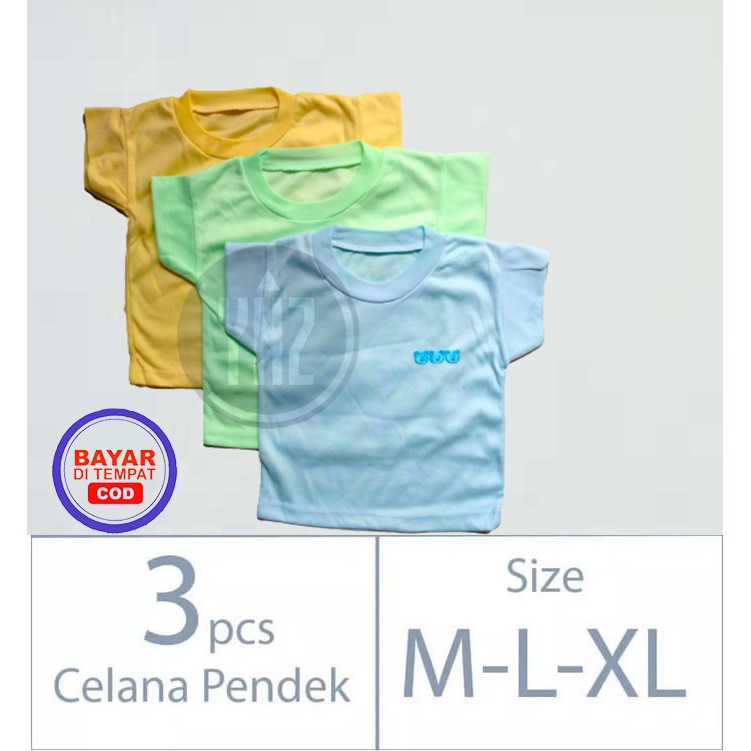 3 PCS- Baju Kaos Anak- Baju Bayi- Piyama Bayi- Anak-anak umur 1 2 3 4 Tahun - Baju oblong Bayi POLOS