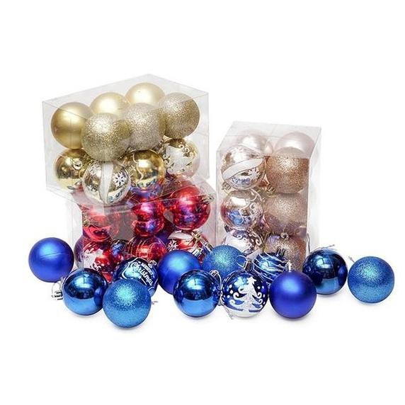 

Hiasan Bola Natal Motif Natal 6Cm Isi 12 Dekorasi Pohon Natal Biru Jdp_Pd72C8