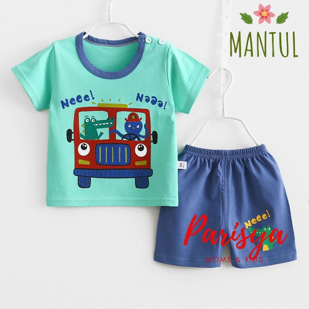 0-18 Bulan Setelan Harian Bayi Mantul / Pakaian Bayi / Jumper Import Anak (Parisya SHI-07LY)-SHI-07T