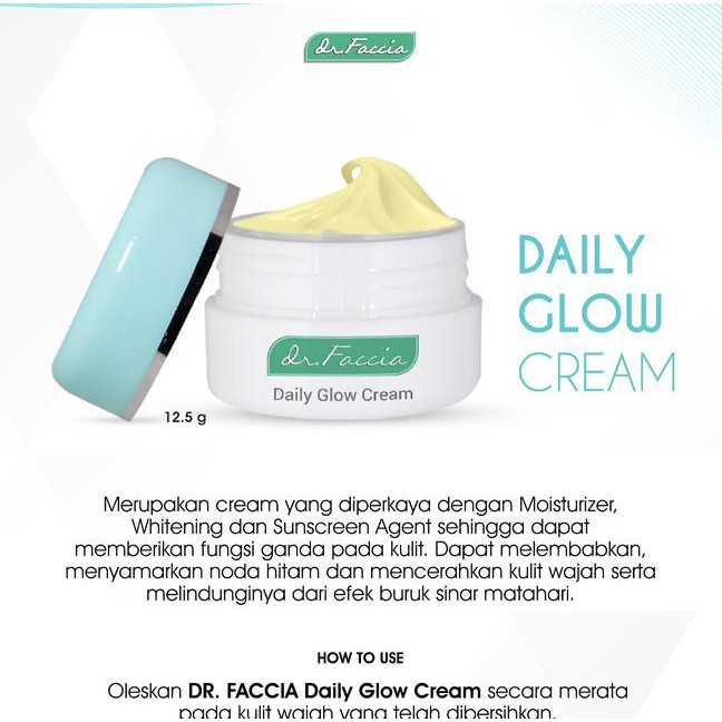 Jual dr Faccia Daily Glow Cream - Whitening WX 1 (02 002 001) Terlaris