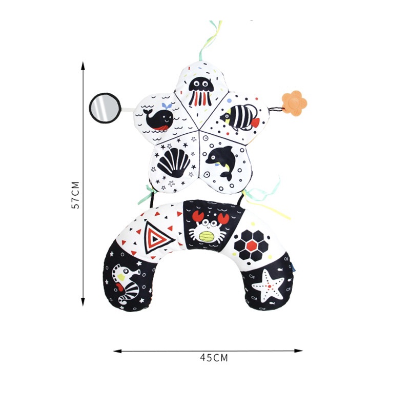 CONTRAST TUMMY PLAYMAT | playmatt alas tummy time bayi