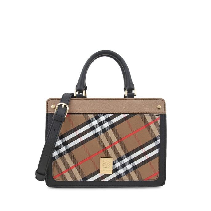 Tas Travel Les Catino New York Chelsea Satchel Chk Pr Black